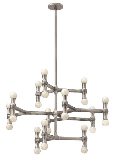 Picture of 40w Chandelier Karma CAND Polished Aluminum Three Tier Foyer