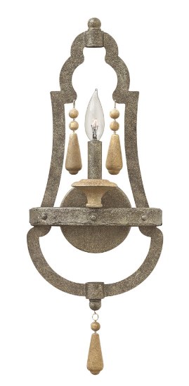 Picture of 60w Sconce Cordoba CAND Distressed Iron