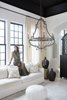 Picture of 60w Chandelier Cordoba CAND Distressed Iron Single Tier Foyer