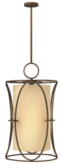 Foto para 40w Chandelier Pandora CAND Brushed Cinnamon Single Tier Pendant