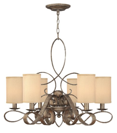 Foto para 60w Chandelier Monterey CAND Brushed Merlot Single Tier Foyer