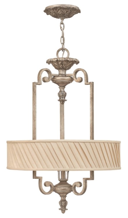 Picture of 75w Foyer Kingsley MED Silver Leaf* Inverted Pendant