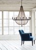 Foto para 60w Chandelier Hamlet CAND Vintage Bronze Single Tier Foyer