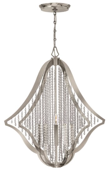 Picture of 60w Chandelier Bijou CAND Polished Nickel* Single Tier