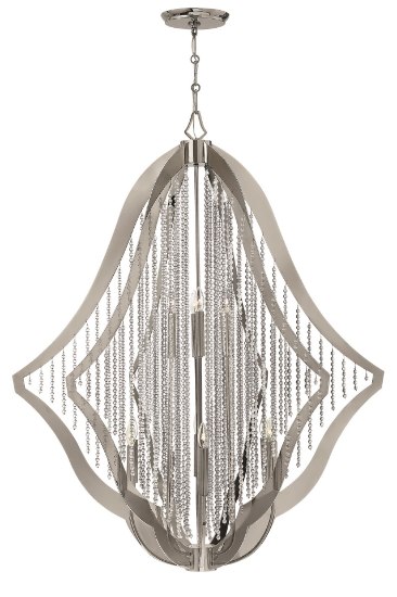 Picture of 60w Chandelier Bijou CAND Polished Nickel* Two Tier Foyer