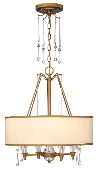 Picture of 60w Chandelier Bentley CAND Brushed Bronze* Inverted Pendant