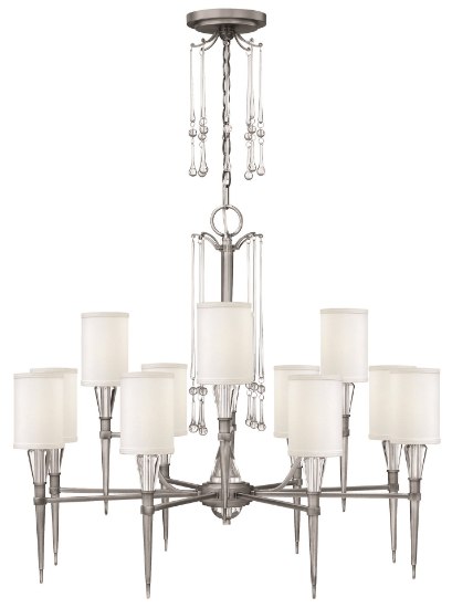 Picture of 60w Chandelier Bentley CAND Antique Nickel* Two Tier Foyer