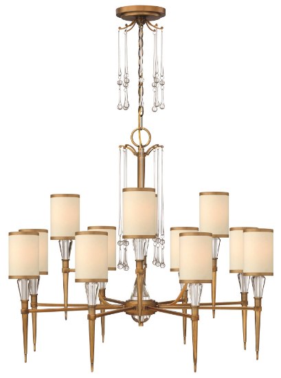 Picture of 60w Chandelier Bentley CAND Brushed Bronze* Two Tier Foyer