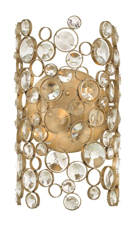 Picture of 60w Chandelier Anya CAND Silver Leaf* Two Light Sconce
