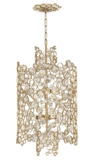 Picture of 60w Chandelier Anya CAND Silver Leaf* Two Tier Pendant