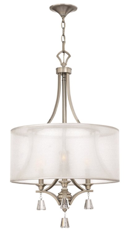 Picture of 60w Chandelier Mime CAND Brushed Nickel* Three Light