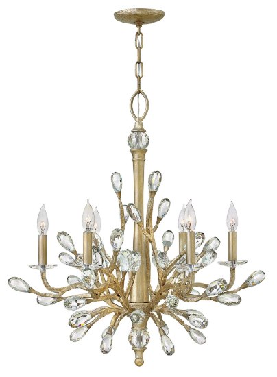 Foto para 60w Chandelier Eve CAND Champagne Gold Single Tier