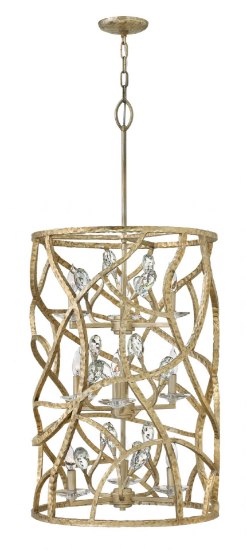 Picture of 60w Foyer Eve CAND Champagne Gold Three Tier Foyer