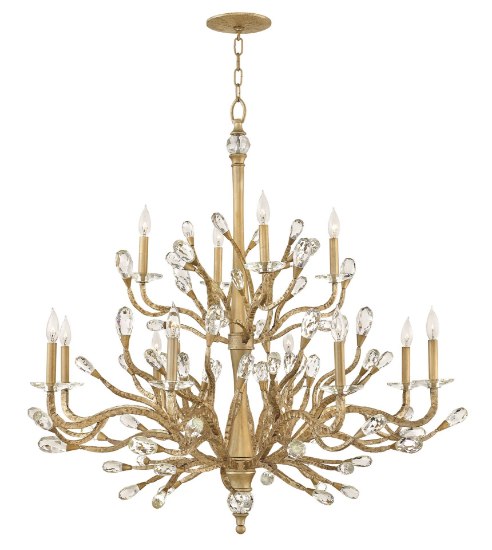 Picture of 60w Foyer Eve CAND Champagne Gold Two Tier