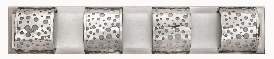 Foto para 60w Bath Mira-Fizz G-9 Clear Seedy Back Plate Polished Chrome* Bath Four Light