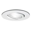 Picture of 75w 5" White Line Voltage Adjustable Ring Downlight Recessed Trim