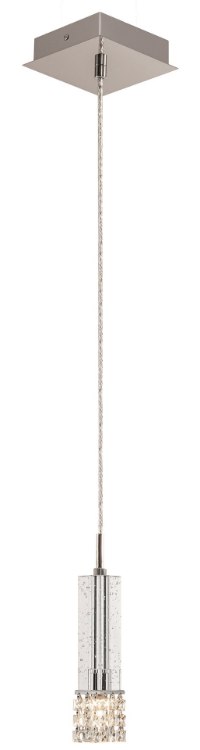 Picture of 40w Adega 9 Bubble Crystal W/ Clear Crystal Beads Chrome G9 mini pendant
