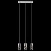 Picture of 35w Shayla Plated Chrome Finish On Clear Glass With Faceted Crystal Accents Chrome GU10 3 light linear pendant