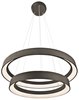 Picture of 1483lm Fornello Sand Textured Black Integrated LED 2 ring (light) pendant