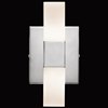 Picture of 397lm Tvill Etched Acrylic Chrome Integrated LED Sconce