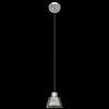 Picture of 301lm Crystal And Clear Glass Chrome Integrated LED 1 Light Mini Pendant