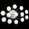 Picture of 627lm Kotton Frosted White Glass Chrome Integrated LED Sconce / Flush