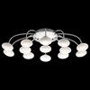 Picture of 627lm Kotton Frosted White Glass Chrome Integrated LED Sconce / Flush