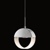 Picture of 143lm Anello Etched Acrylic Chrome Integrated LED 1 Light Mini Pendant