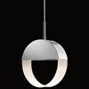 Picture of 35w Anello Etched Acrylic Chrome GU10 2 Light Pendant