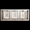 Picture of 1035lm Maze Clear Acrylic Etched Inside With Hanging Crystal Accents Chrome Integrated LED 3 Light Vanity