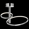 Picture of 927lm Sirkus Etched Acrylic Chrome Integrated LED warm white LED 2 ring (light) semi-flush