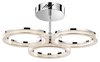 Picture of 2108lm Ithican Clear Acrylic Etched Inside Chrome Integrated LED 3 Ring (light) Semi-Flush