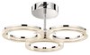 Picture of 2108lm Ithican Clear Acrylic Etched Inside Chrome Integrated LED 3 Ring (light) Semi-Flush