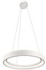 Foto para 1040lm Fornello Sand Textured White Integrated LED 1 ring (light) pendant