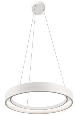 Mostrar detalles para 1040lm Fornello Sand Textured White Integrated LED 1 ring (light) pendant Imagen de 1040lm Fornello Sand Textured White Integrated LED 1 ring (light) pendant