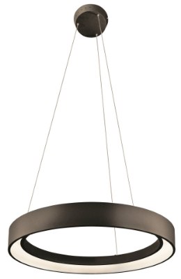 Mostrar detalles para 1040lm Fornello Sand Textured Black Integrated LED 1 ring (light) pendant Imagen de 1040lm Fornello Sand Textured Black Integrated LED 1 ring (light) pendant