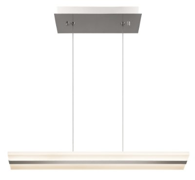 Mostrar detalles para 1616lm Colson Etched Acrylic Chrome Integrated LED 25 inch island pendant Imagen de 1616lm Colson Etched Acrylic Chrome Integrated LED 25 inch island pendant