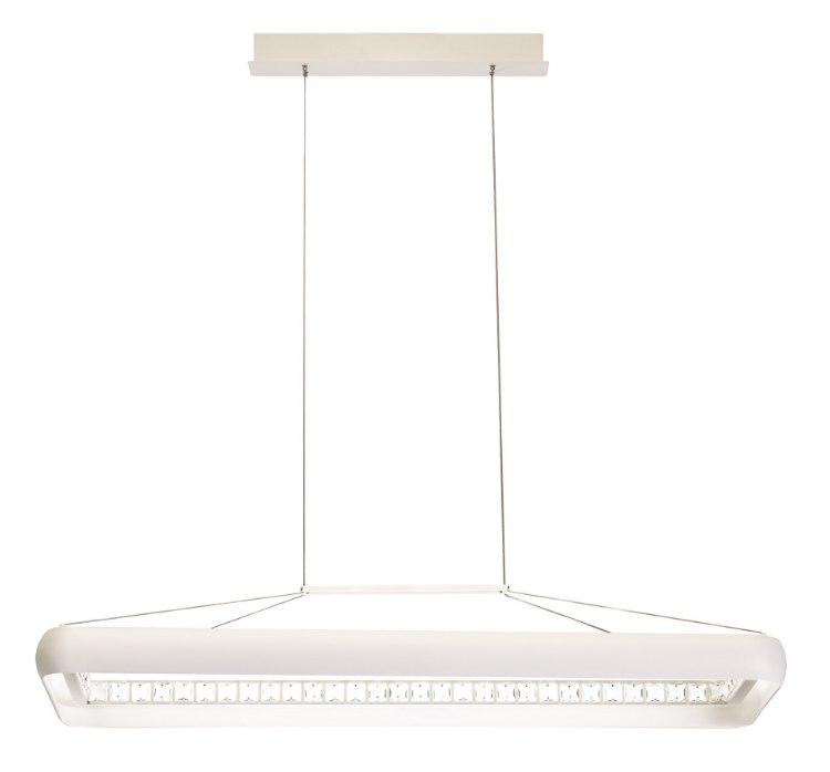 Foto para 864lm Skies Clear Crystal Beads paint white Integrated LED Pendant