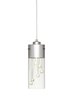 Foto para 359lm Shayla Plated Chrome Finish On Clear Glass With Faceted Crystal Accents Chrome Integrated LED mini pendant