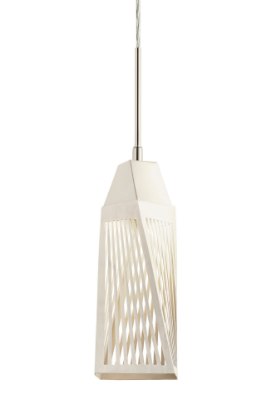 Mostrar detalles para 213lm Vitalina Brushed Nickel & Stainless Steel Integrated LED 1LT LED  Mini Pendant Imagen de 213lm Vitalina Brushed Nickel & Stainless Steel Integrated LED 1LT LED  Mini Pendant