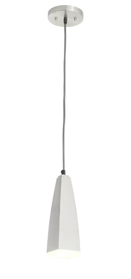 Foto para 357lm Heren Clear Etched Platinum (Painted) Integrated LED 1LT  LED MINI-PENDANT