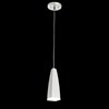 Foto para 357lm Heren Clear Etched Platinum (Painted) Integrated LED 1LT  LED MINI-PENDANT