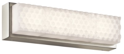 Mostrar detalles para 1536lm Merco Ivory-White Acrylic Brushed Nickel Integrated LED Vanity Imagen de 1536lm Merco Ivory-White Acrylic Brushed Nickel Integrated LED Vanity