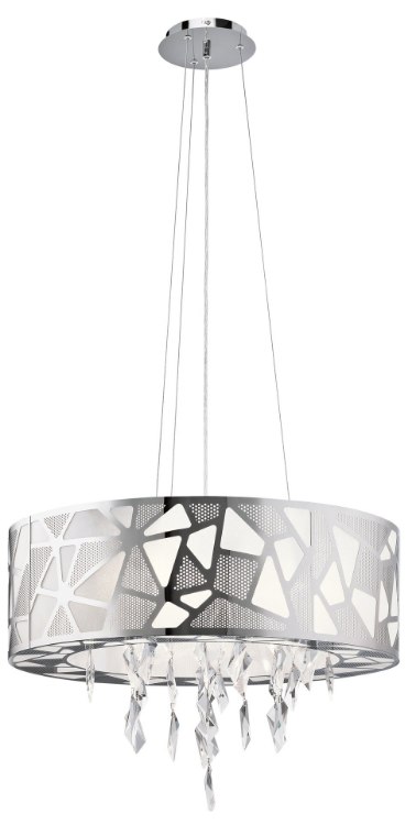 Picture of 40w Angelique Platinum & White Acrylic Chrome G9 14" Pendant