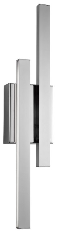 Picture of 443lm Idril Etched Acrylic Chrome Integrated LED Wall Sconce