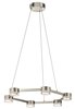 Picture of 1565lm Avenza Clear Cubic Zirconia Chip Brushed Nickel Integrated LED Pendant