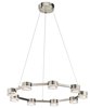 Picture of 1538lm Avenza Clear Cubic Zirconia Chip Brushed Nickel Integrated LED Pendant