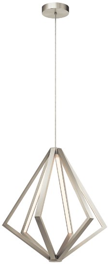 Picture of 913lm Everest Satin Nickel Integrated LED Chandelier