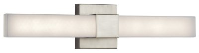 Mostrar detalles para 1395lm Neltev White Acrylic Satin Nickel Integrated LED Vanity Imagen de 1395lm Neltev White Acrylic Satin Nickel Integrated LED Vanity