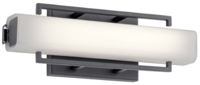 Mostrar detalles para 1100lm Perov Etched Opal Glass Bronze Integrated LED Sconce/Vanity Imagen de 1100lm Perov Etched Opal Glass Bronze Integrated LED Sconce/Vanity